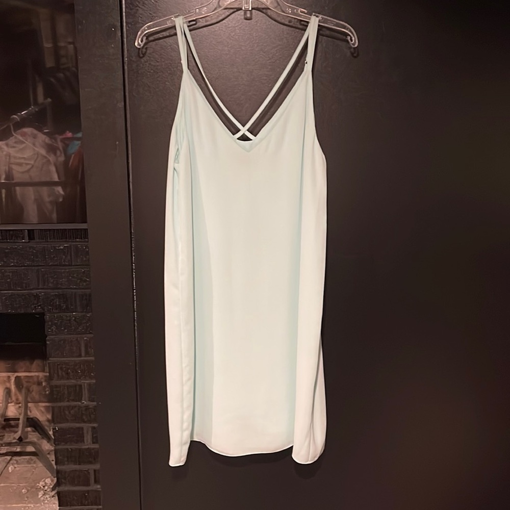 TopShop Mint Slip Dress, size 8